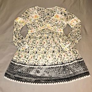 Free People Embroidered Cherry Blossom Mini Dress Size 10